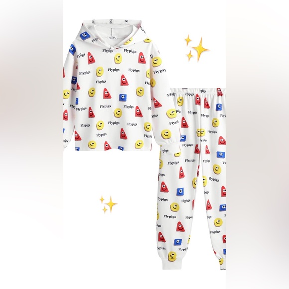 Girls Sweatshirt and Sweatpants jogger set - Picture 3 of 5